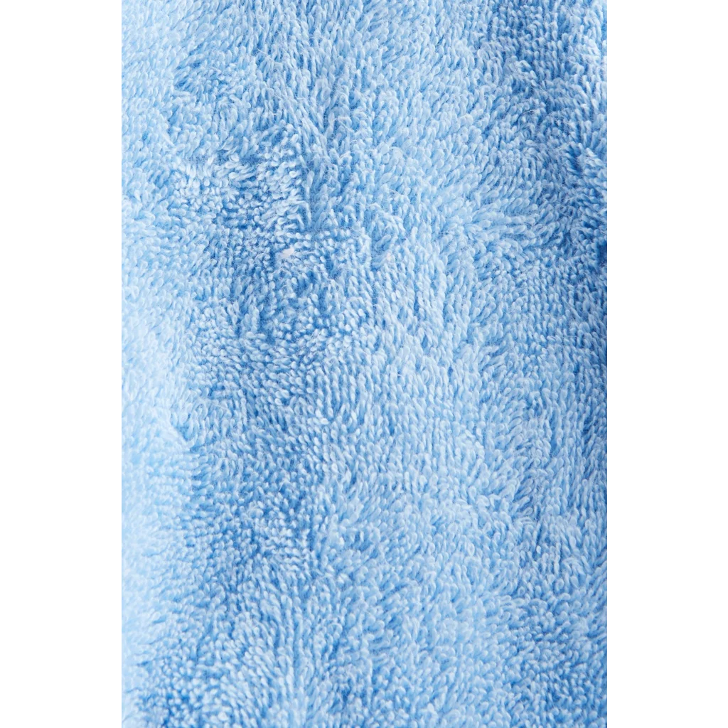 Bio Frottier Baby-+Kinder-Bademantel in Hellblau Blau von Leela Cotton Größe 74+80