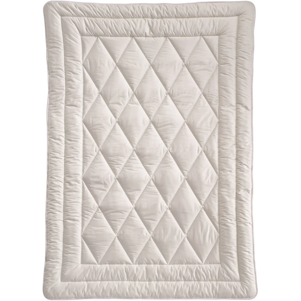 Bio Ganzjahresbettdecke mit Füllung Baumwolle in Creme von billerbeck Größe 155x220 cm