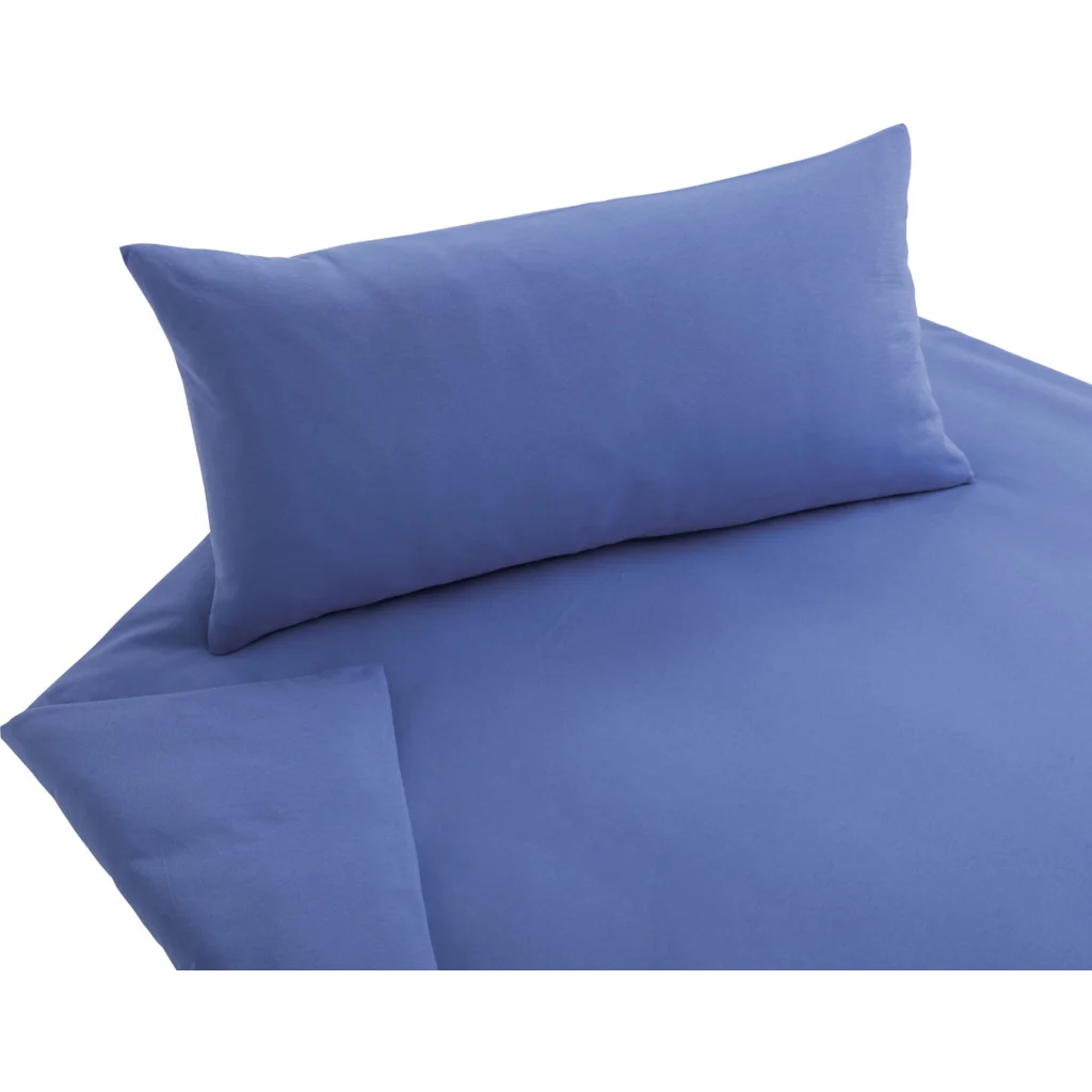 Bio Jersey Bettwäsche Garnitur in Blau von Cotonea Größe 135x200 + 40x80 cm