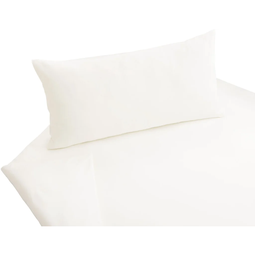 Bio Jersey Bettwäsche Garnitur in Weiß von Cotonea Größe 135x200 + 80x80 cm