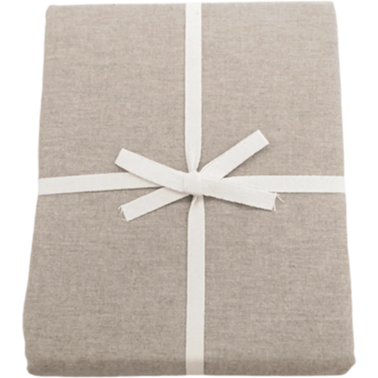 Bio Jersey Spannbettlaken für Matratzen in Standardgröße - Einzelbett in Beige von Ege Organics Größe 100x200 cm