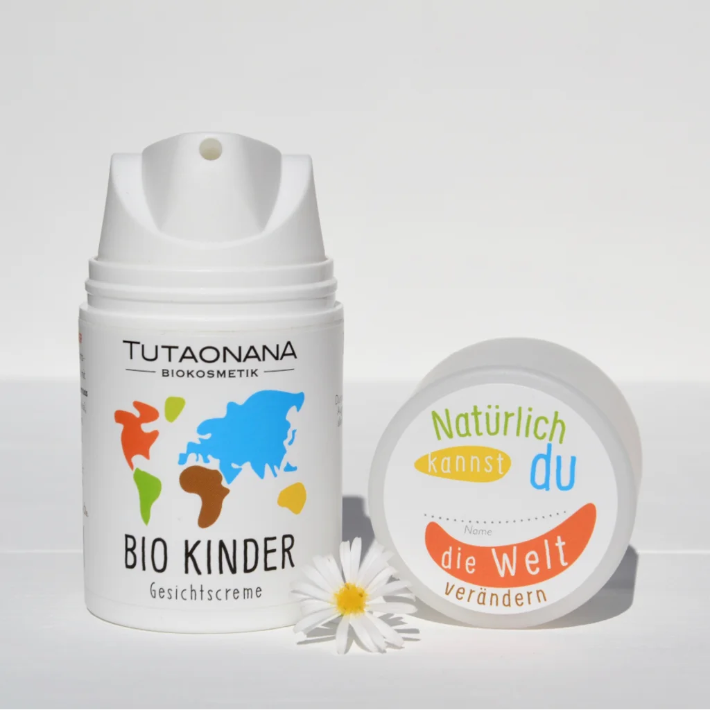 Bio Kinder Gesichtscreme in Muster  von Tutaonana Größe 50 ml