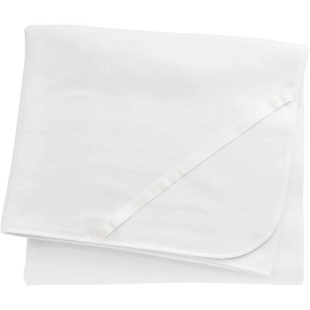 Bio Molton Matratzenschoner für Kinder-Matratzen in Weiß von Cotonea Größe 60x120 cm