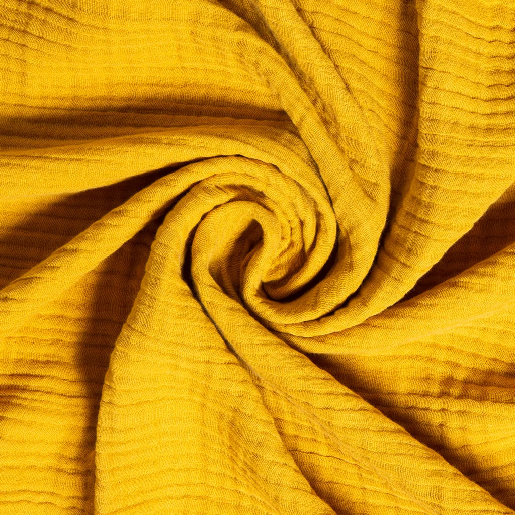 Bio Musselin Baby-Decke in Senfgelb Gelb von biobaby Größe 105x105 cm