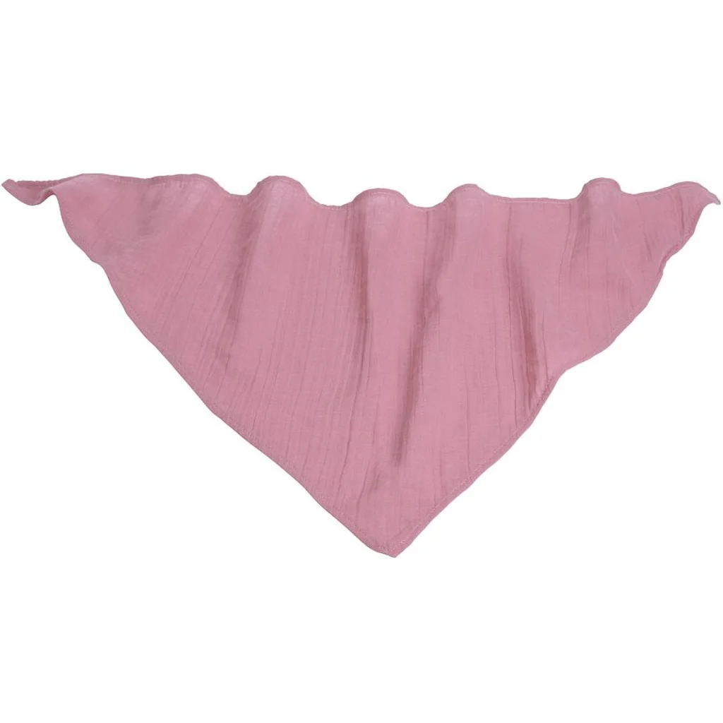 Bio Musselin Baby-Halstuch in Pink Rosa von kikadu Größe 75x35 cm
