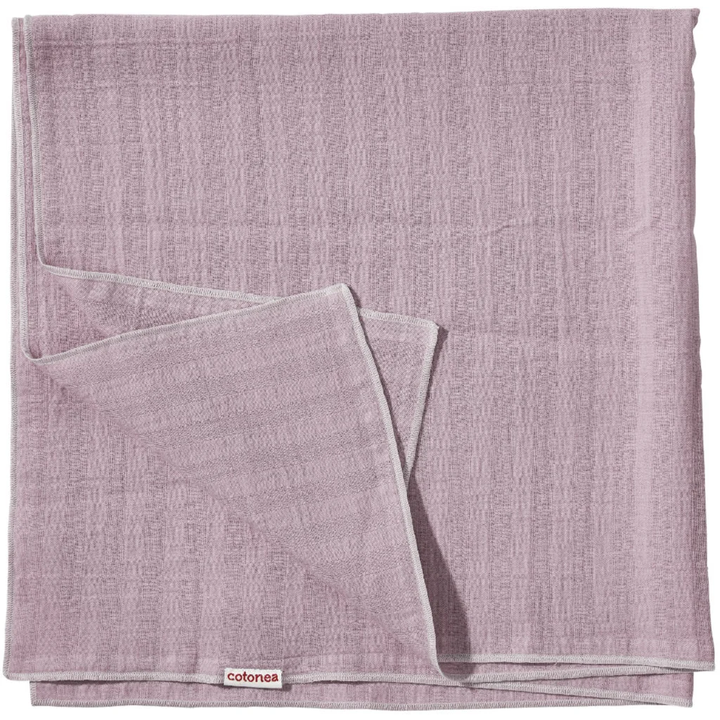 Bio Musselin Baby-Tuch in Altrosa Rosa von Cotonea Größe 75x75 cm