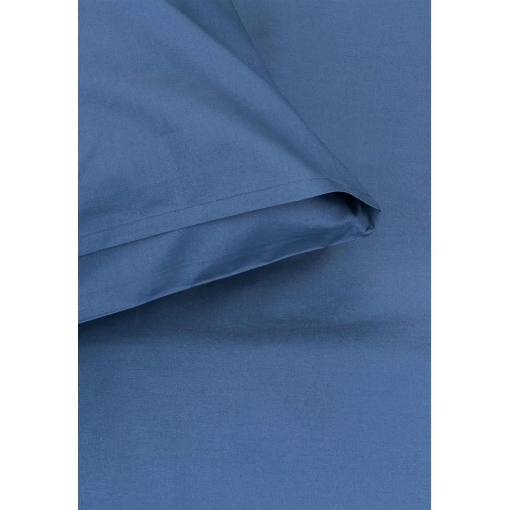Bio Perkal Bettwäsche Garnitur in Blau von MELA home Größe 135x200 + 80x80 cm