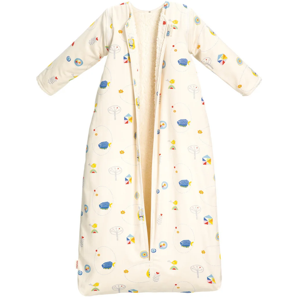 Bio Satin Baby-Schlafsack Hase mit Teddyplüschfutter und abnehmbaren Ä – LAMA Living