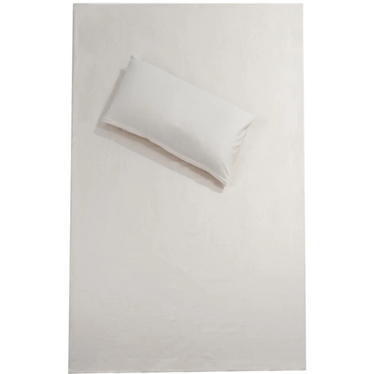 Bio Satin Bettwäsche Classic Bettbezug in Creme von mudis Größe 135x200 cm