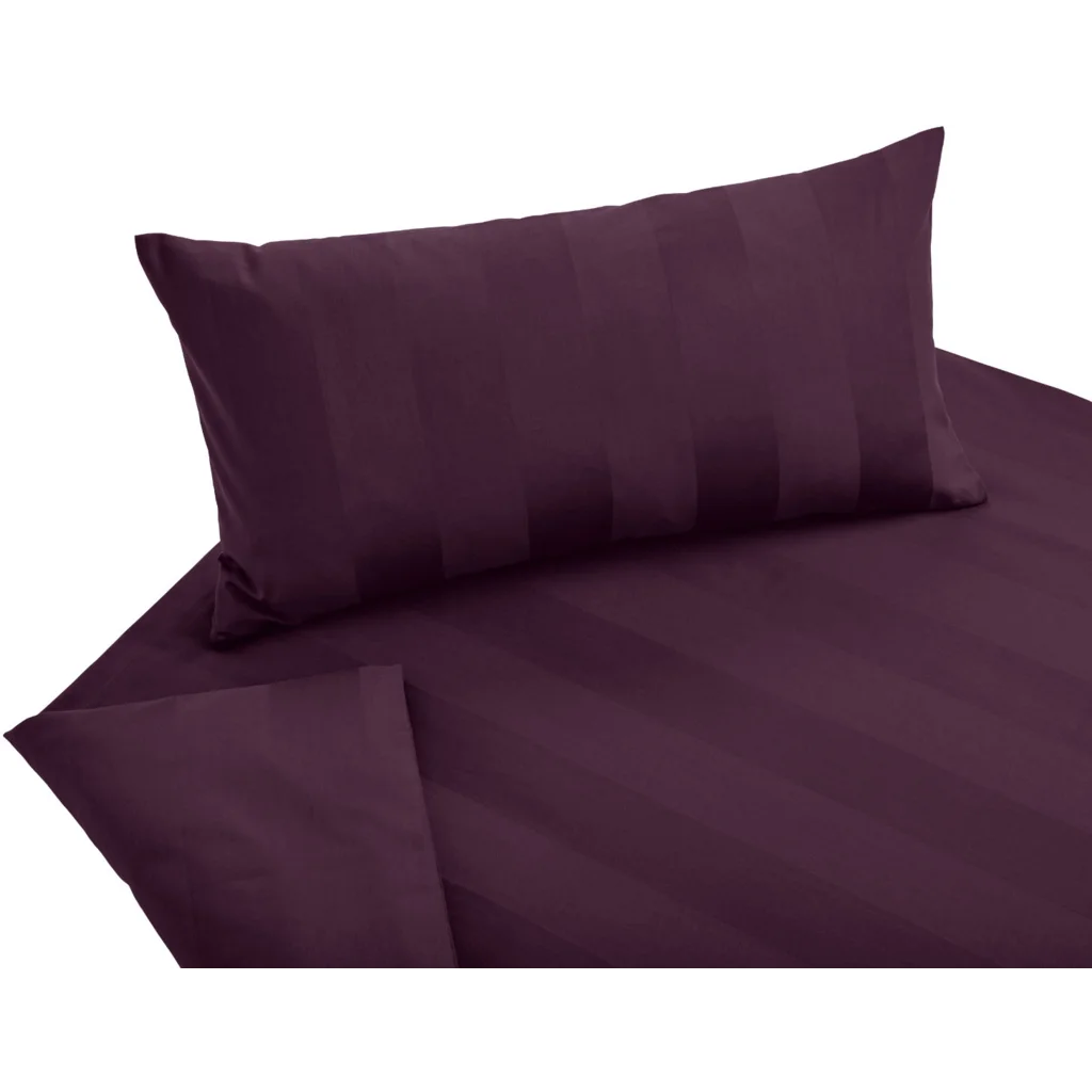 Bio Satin Bettwäsche Superbe Garnitur 3-teilig in Teak von Cotonea Größe 200x220 + 2x 80x80 cm