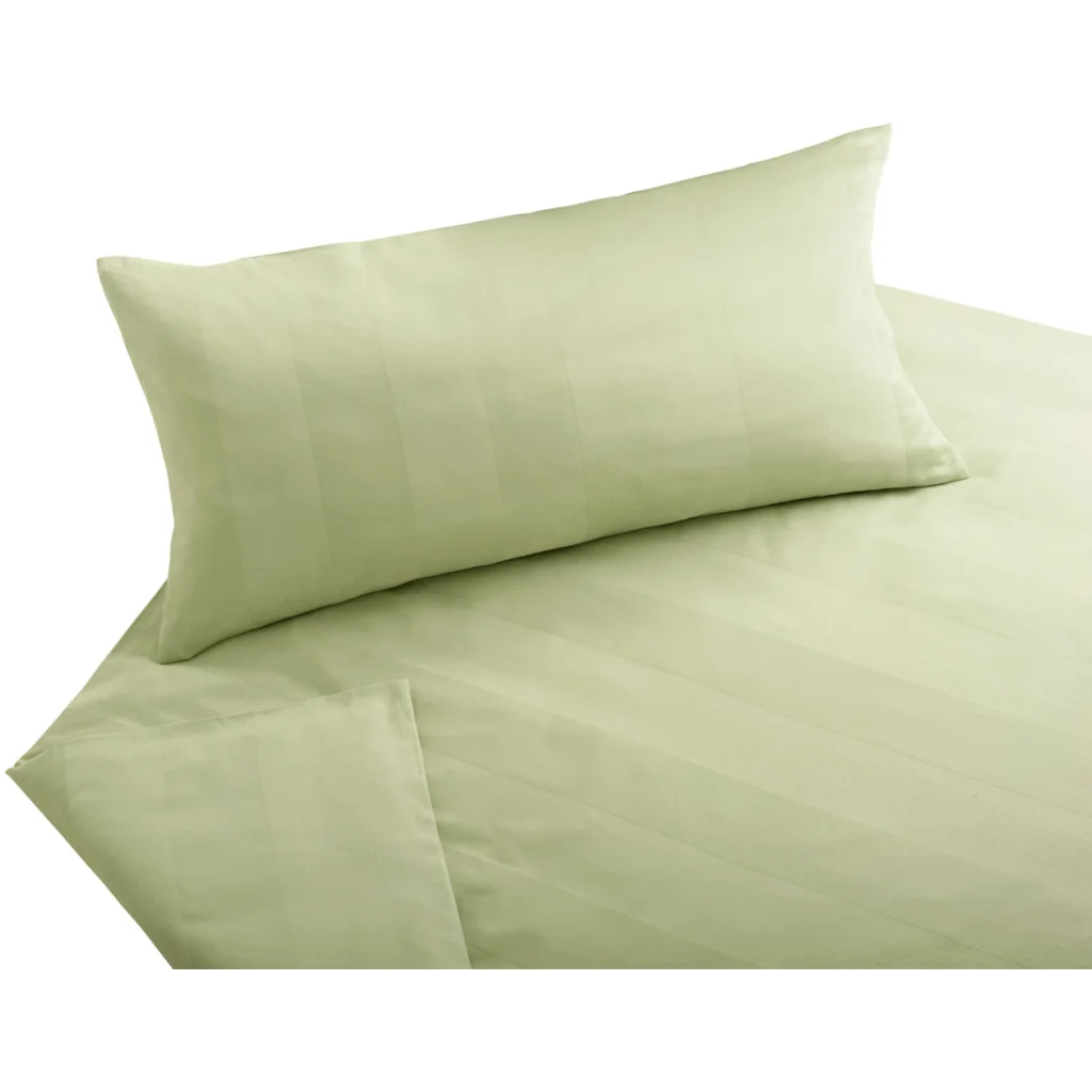 Bio Satin Bettwäsche Superbe Garnitur in Mint von Cotonea Größe 135x200 + 80x80 cm