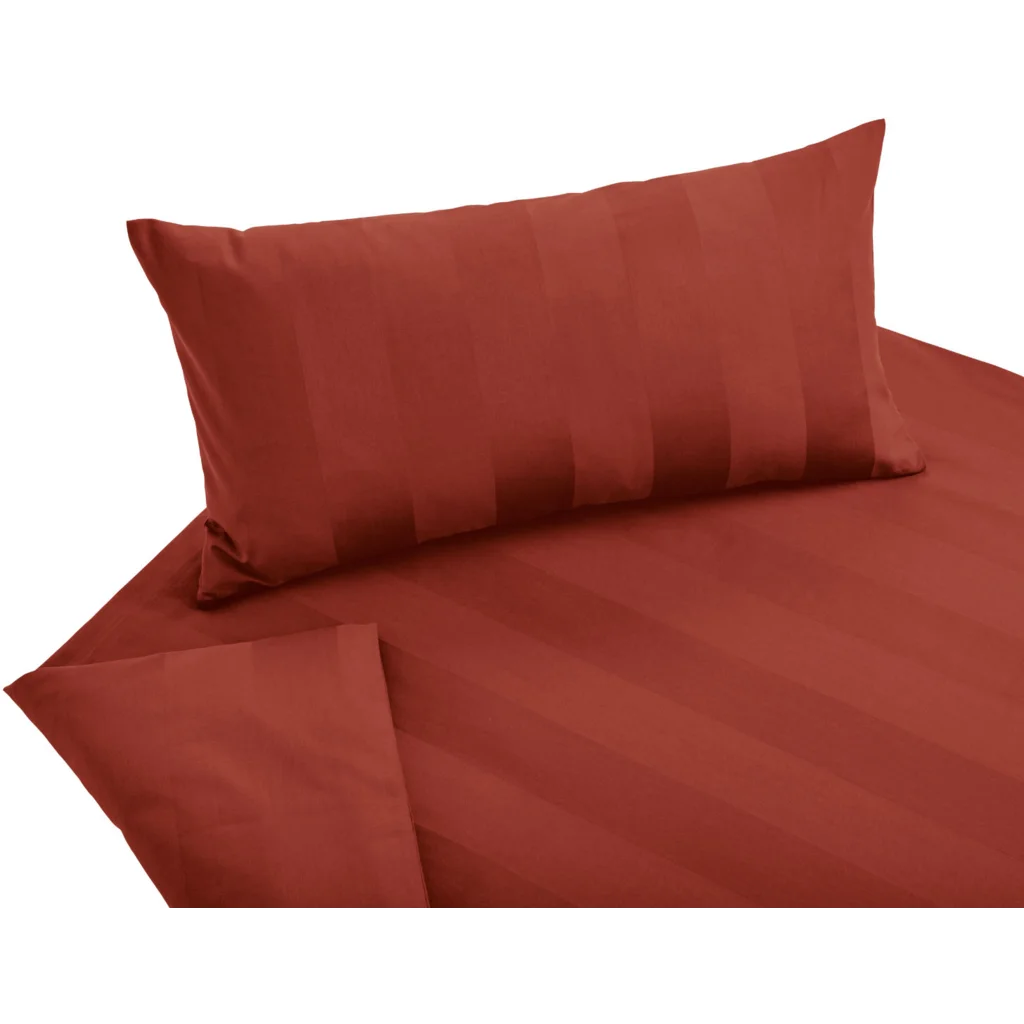 Bio Satin Bettwäsche Superbe Kissenbezug in Orange von Cotonea Größe 40x80 cm