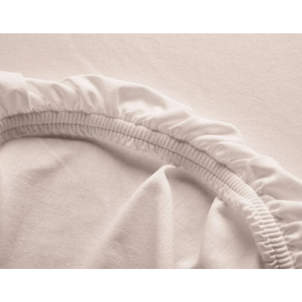 Bio Single-Jersey Spannbettlaken für Boxspringbetten in Standardgröße und Überlänge - Einzelbett in Rosa von Cotonea Größe 90-100 x 220 cm