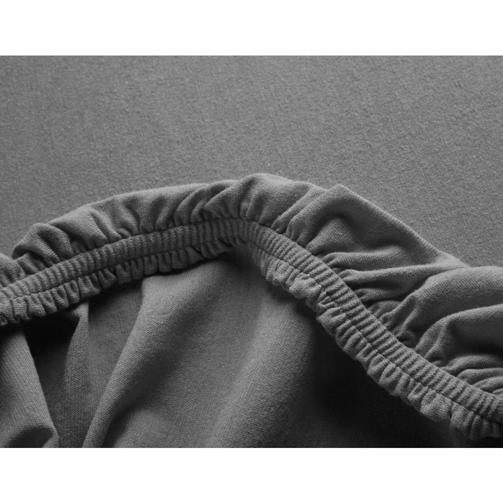 Bio Single-Jersey Spannbettlaken für Kinder-Matratzen in Anthrazit Grau von Cotonea Größe 60x120 cm