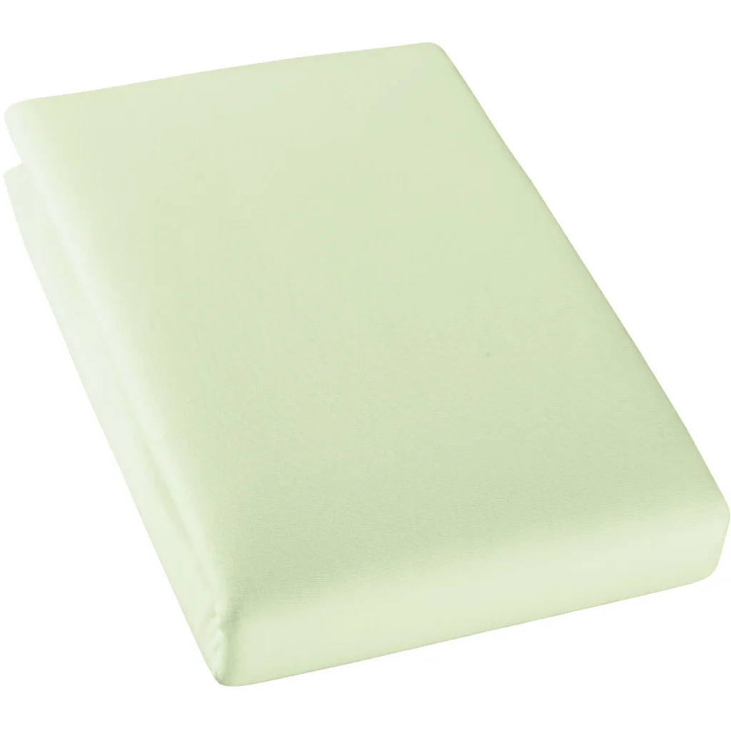 Bio Single-Jersey Spannbettlaken für Kinder-Matratzen in Mint Grün von Cotonea Größe 60x120 cm