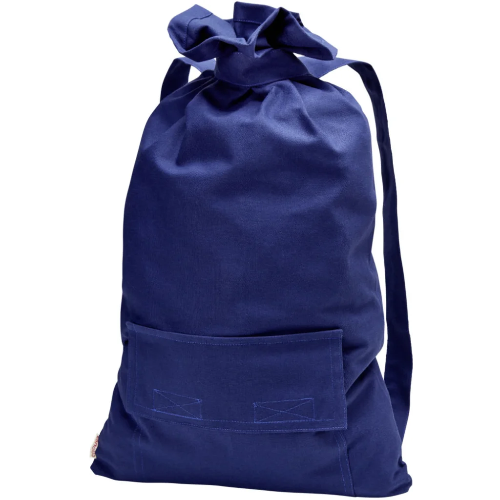 Bio Stoff-Rucksack in Blau von Cotonea Größe 65x38 cm