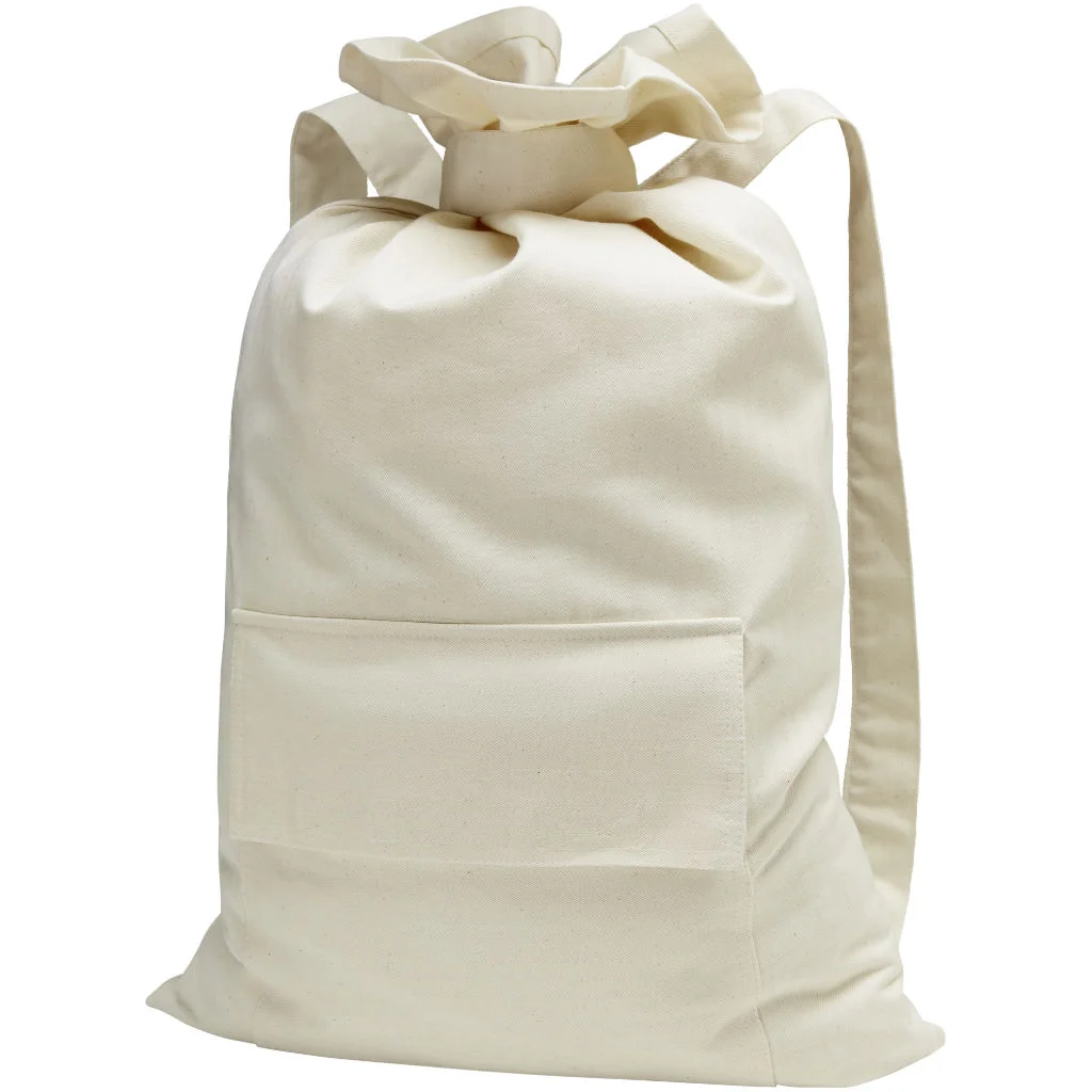 Bio Stoff-Rucksack in Creme von Cotonea Größe 65x38 cm