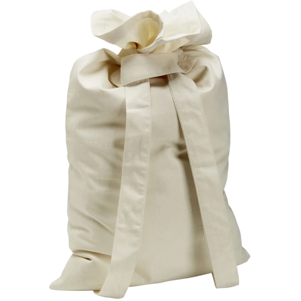 Bio Stoff-Rucksack in Creme von Cotonea Größe 65x38 cm