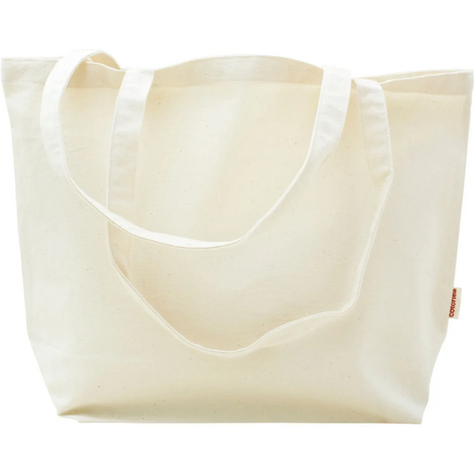 Bio Stoff-Tragetasche in Creme von Cotonea Größe 45x30 cm