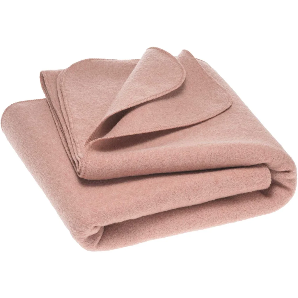 Bio Walk Baby-+Kinder-Decke in Rosé Rosa von disana Größe 100x135 cm