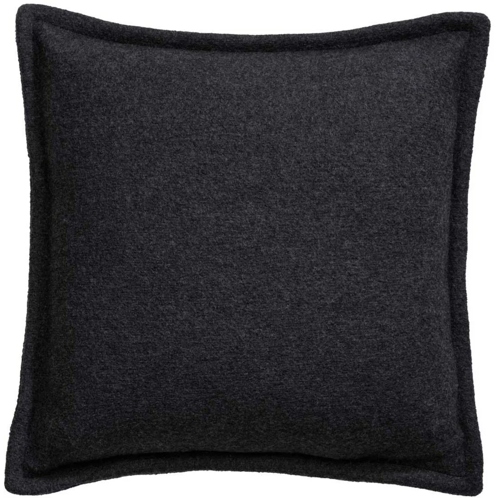 Bio Walk Kissenhülle in Anthrazit Grau von disana Größe 40x40 cm