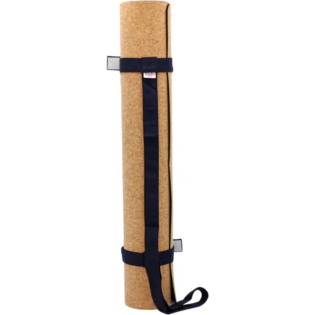 Bio Yogamatten Tragegurt in Dunkelblau Blau von BAGHI Größe 96x3 cm