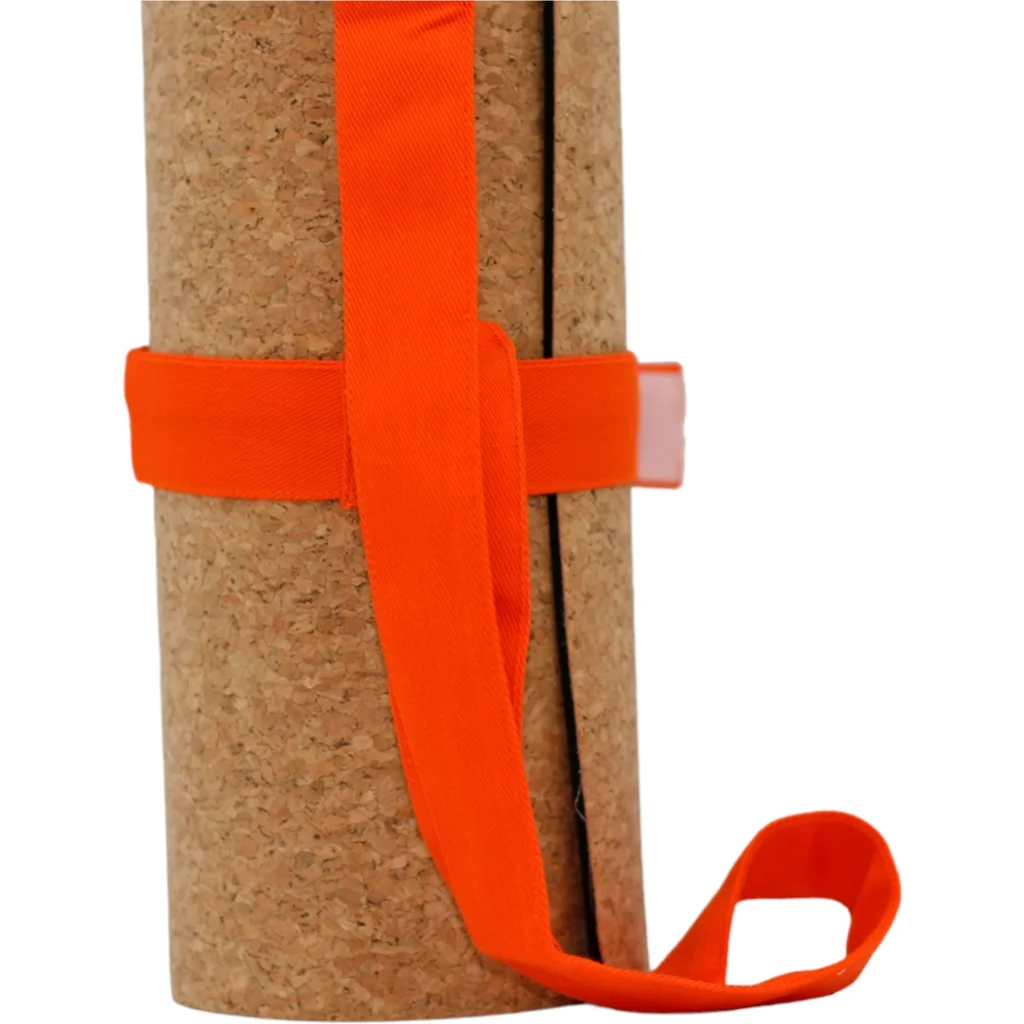 Bio Yogamatten Tragegurt in Orange von BAGHI Größe 96x3 cm