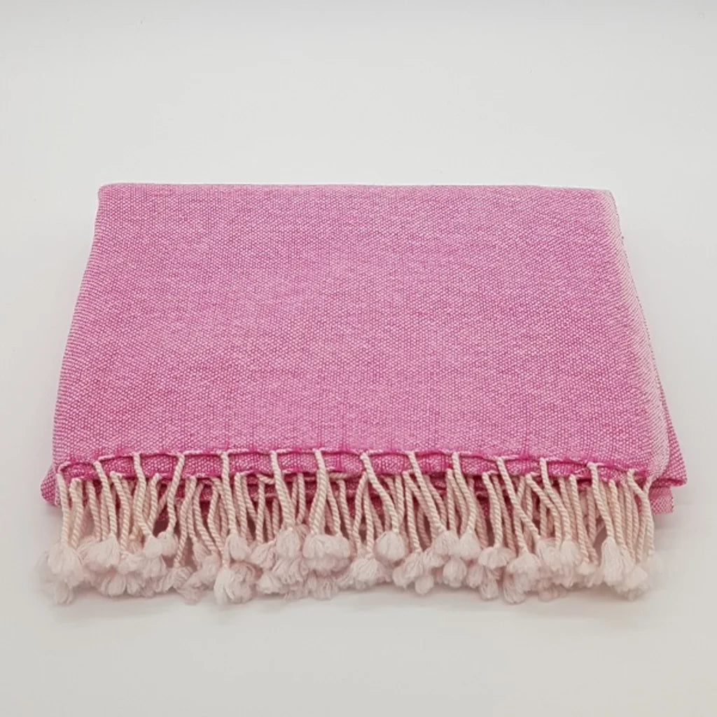 Decke mit Salz & Pfeffer Muster in Pink+Weiß Muster Salz & Pfeffer von Frida Feeling Größe 140x200 cm