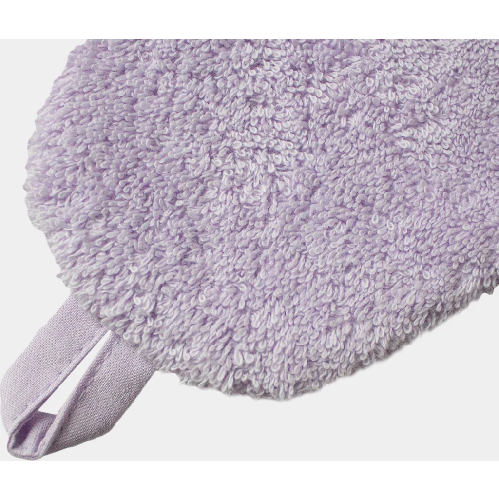 Frottier Baby-+Kinder-Waschhandschuh in Wolken-Form in Flieder Muster Wolke von KATHA covers Größe 34 cm