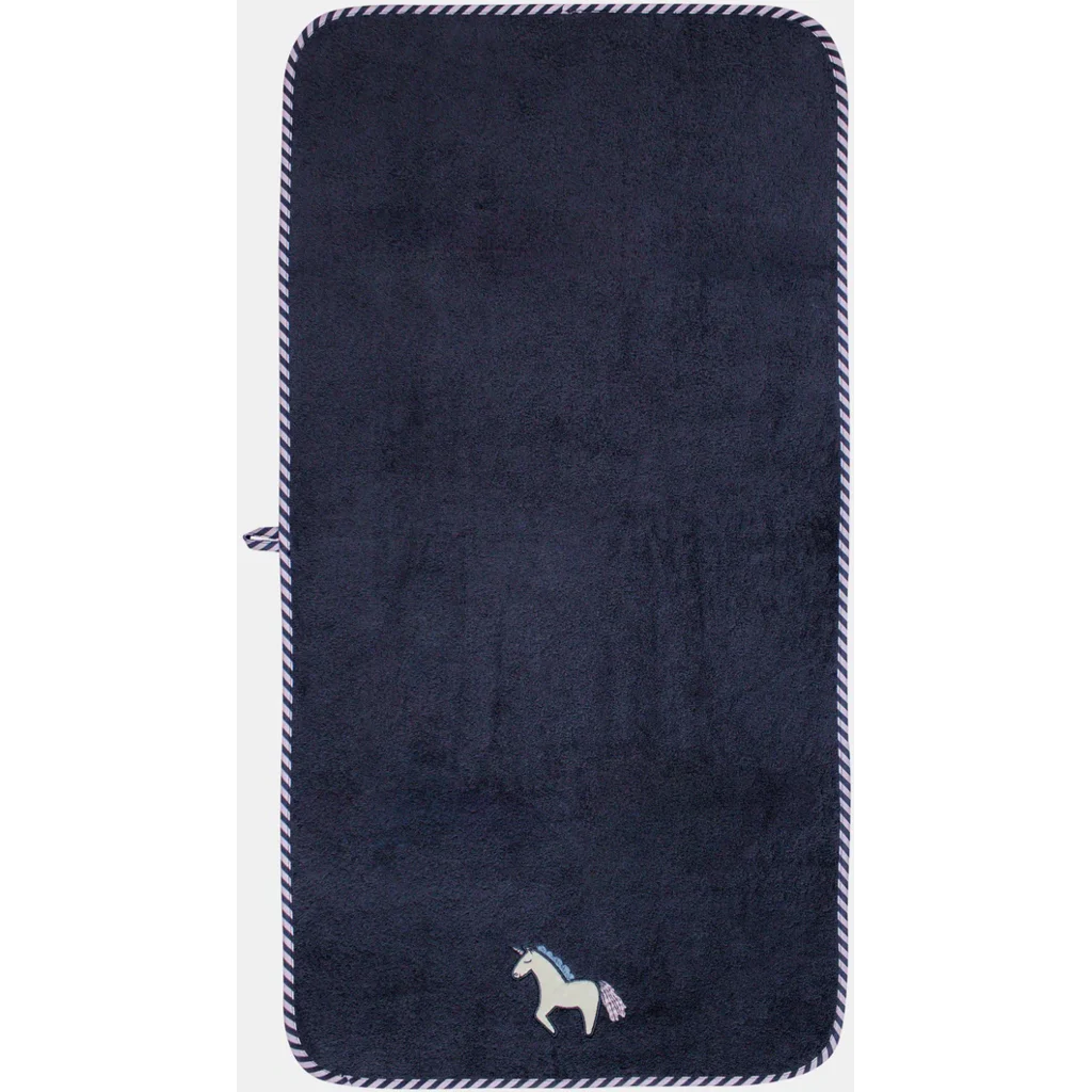 Frottier Handtuch Einhorn in Dunkelblau Blau Muster Einhorn von KATHA covers Größe 50x100 cm