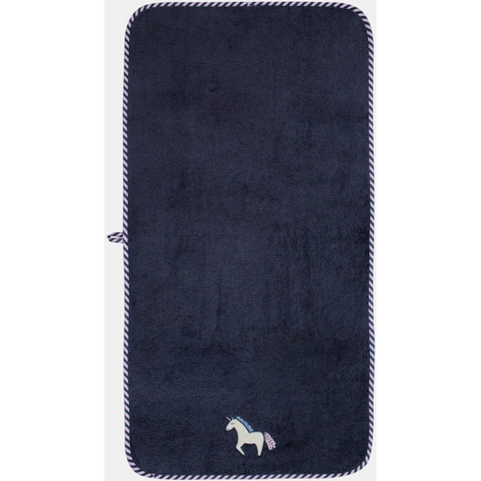 Frottier Handtuch Einhorn in Dunkelblau Blau Muster Einhorn von KATHA covers Größe 50x100 cm