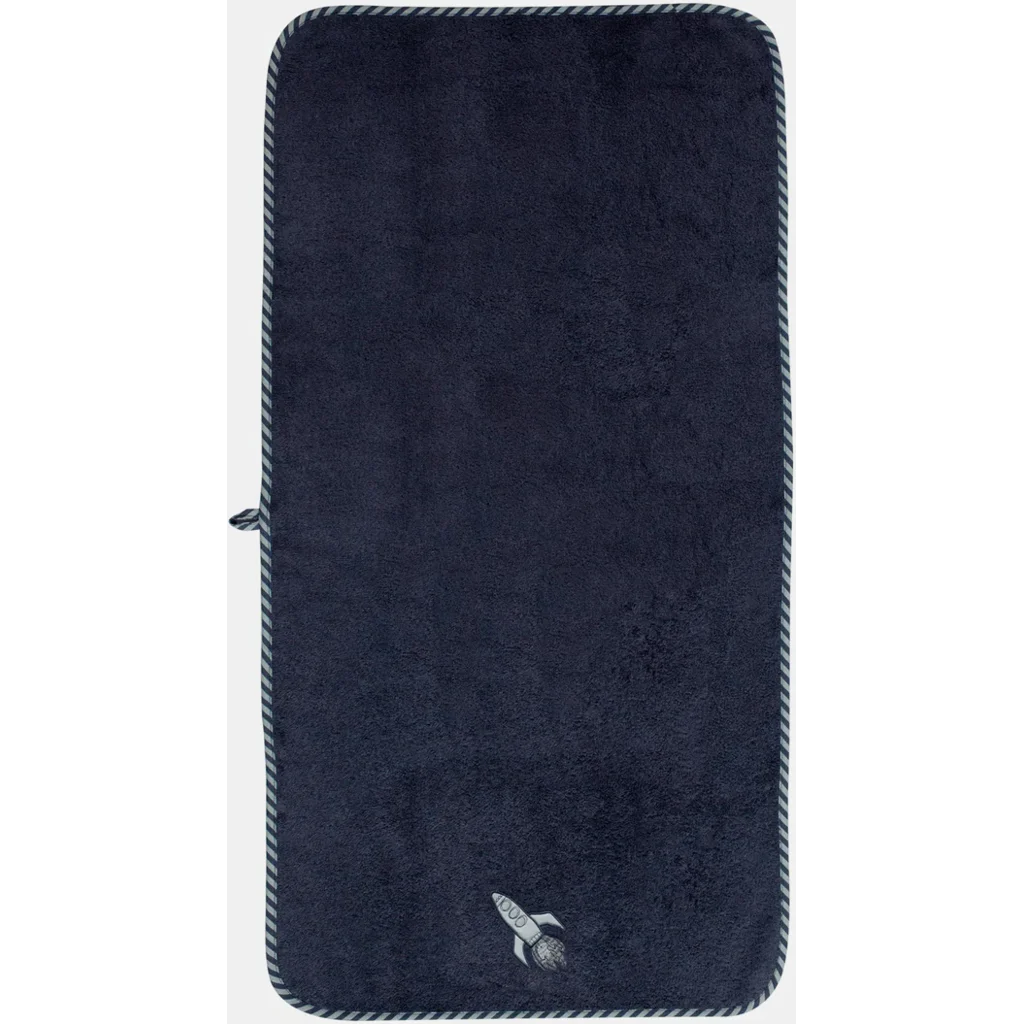Frottier Handtuch Rakete in Dunkelblau Blau Muster Rakete von KATHA covers Größe 50x100 cm