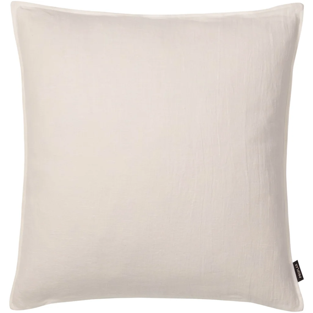 Leinen Kissenhülle in Creme Weiß von Proflax Größe 40x40 cm