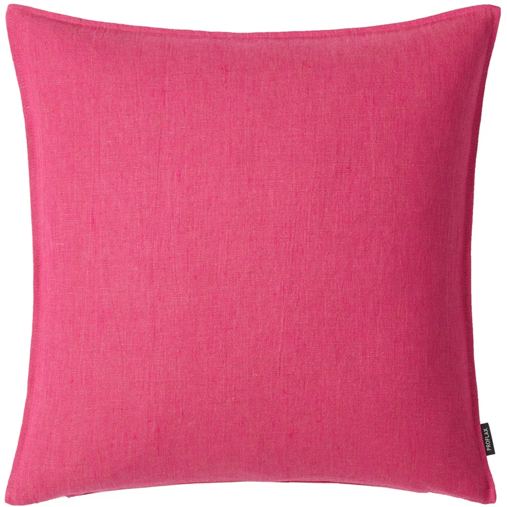 Leinen Kissenhülle in Pink von Proflax Größe 40x40 cm