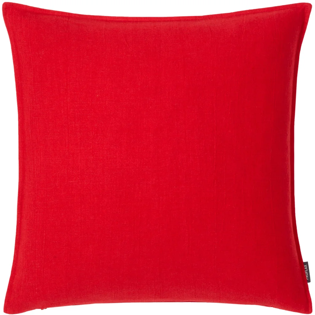 Leinen Kissenhülle in Rot von Proflax Größe 40x40 cm