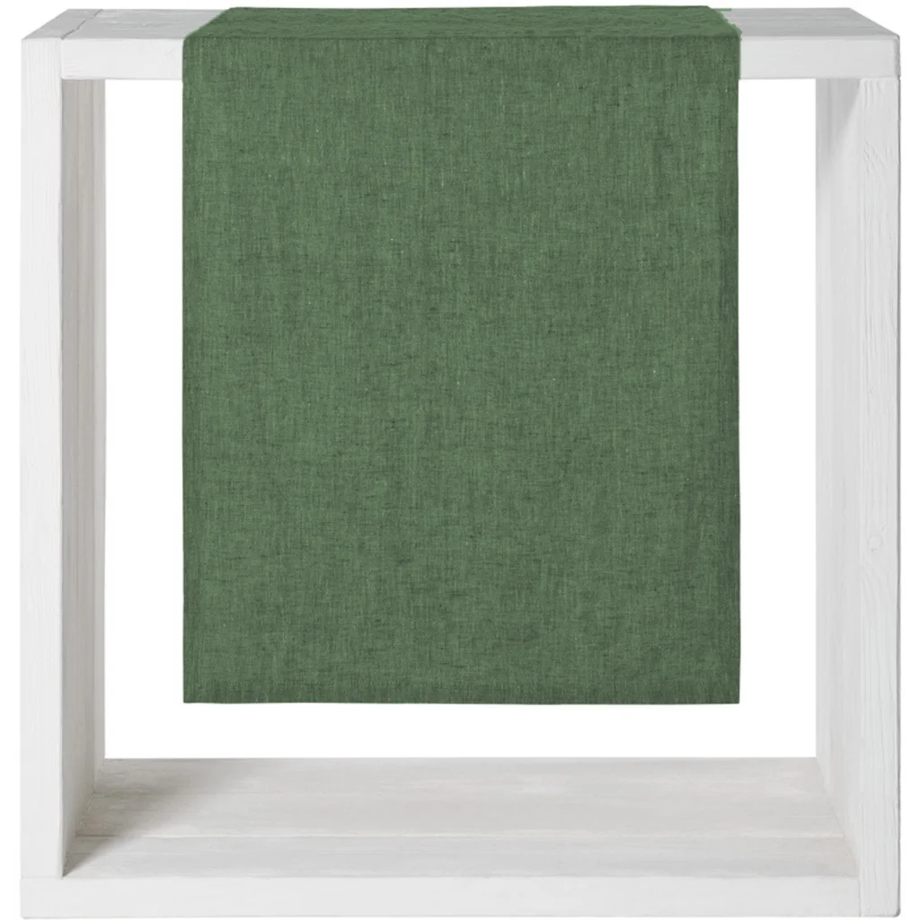 Leinen Tischdecke in Waldgrün Grün von Proflax Größe 140x170 cm