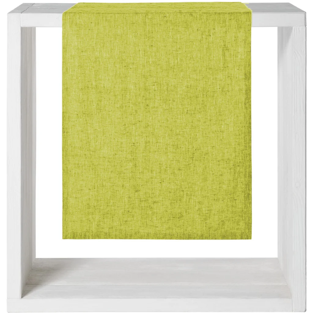 Leinen Tischläufer in Limette Gelb von Proflax Größe 50x150 cm