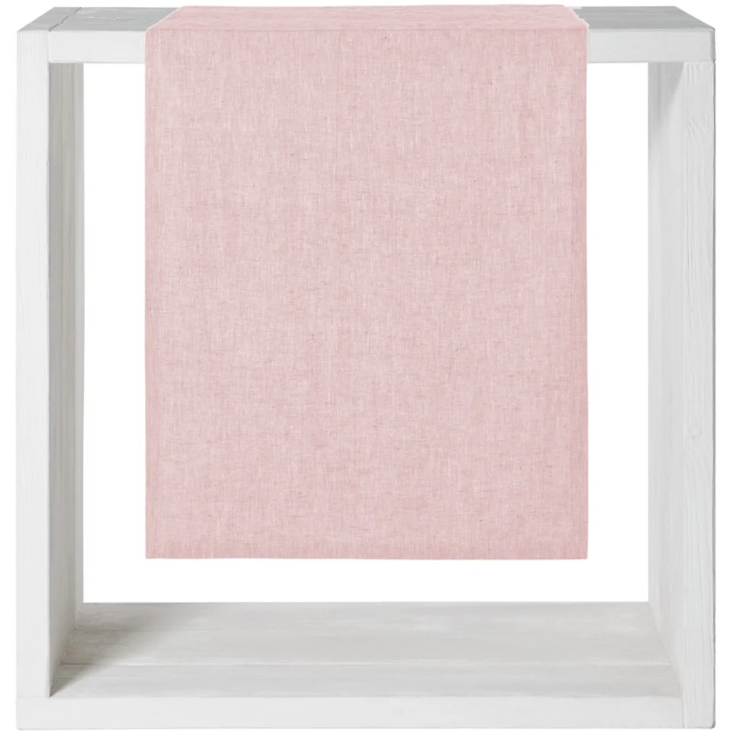 Leinen Tischläufer in Rosa von Proflax Größe 50x150 cm