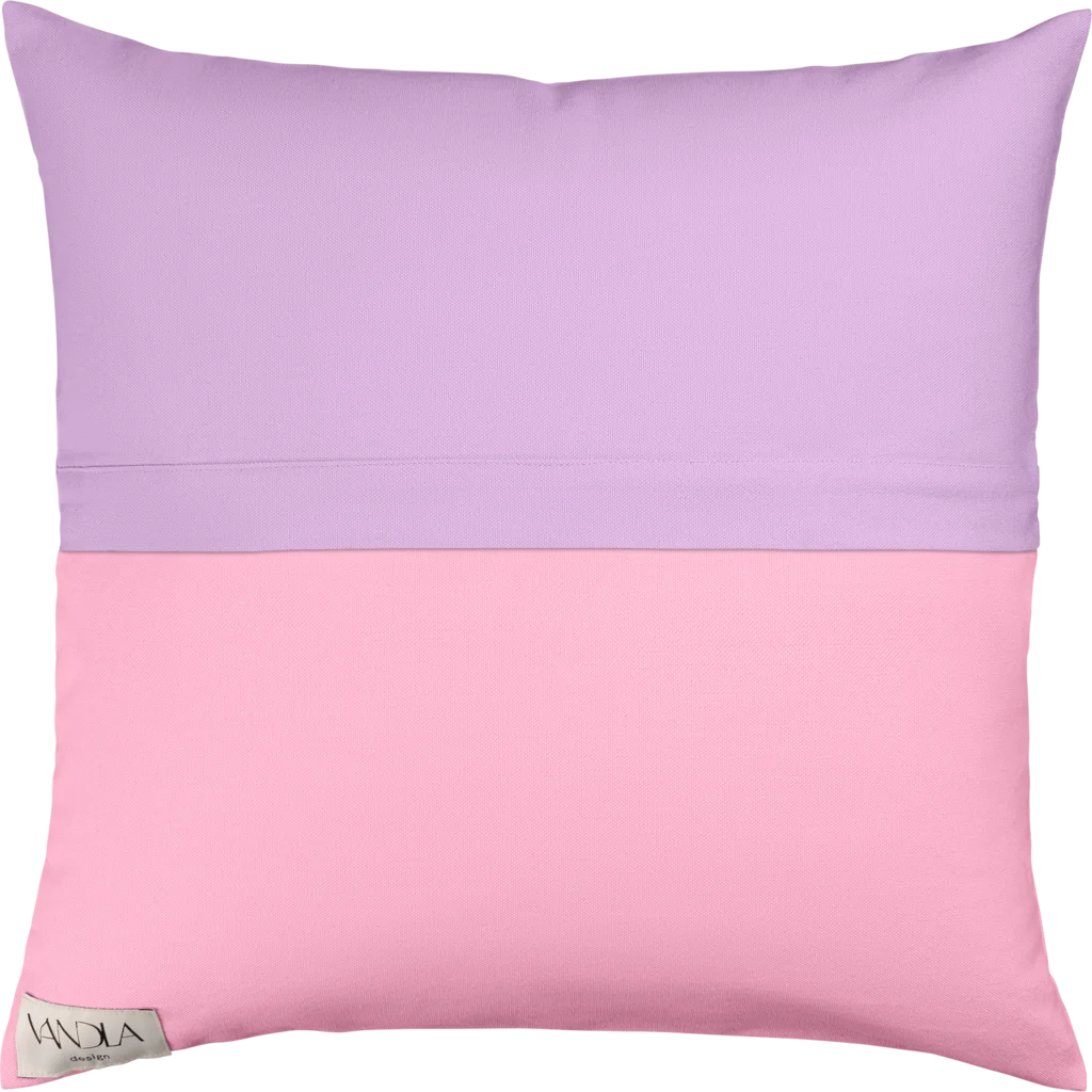 Modulare Kissenhülle Farbkombinationen mit Flieder in Flieder+Pink von Vandla design Größe 50x50 cm