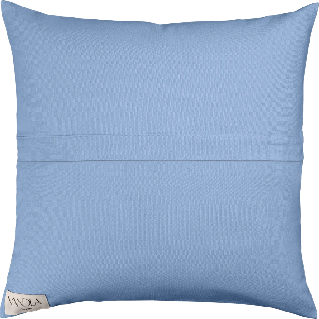 Modulare Kissenhülle Farbkombinationen mit Jeansblau in Jeansblau+Jeansblau Blau+Blau von Vandla design Größe 50x50 cm