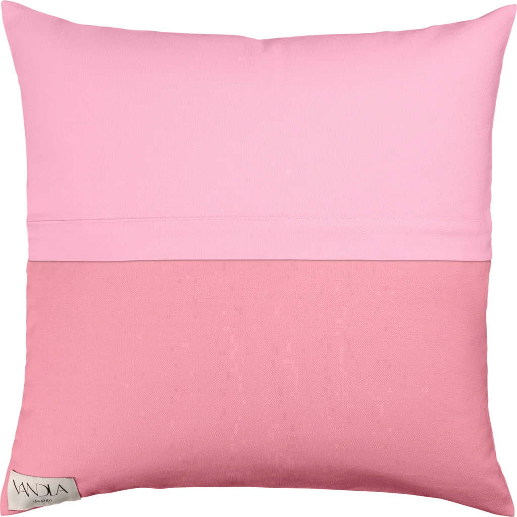 Modulare Kissenhülle Farbkombinationen mit Pink in Pink+Altrosa Pink+Rosa von Vandla design Größe 50x50 cm