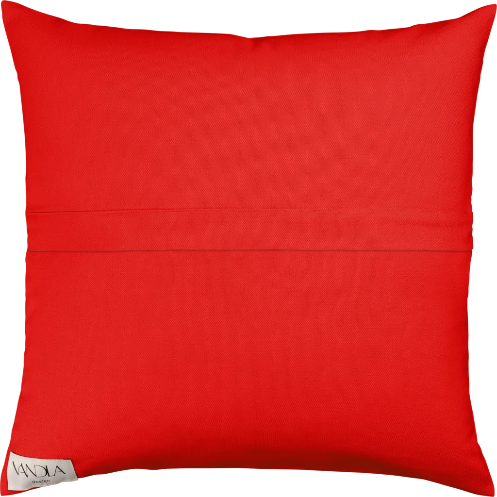 Modulare Kissenhülle Farbkombinationen mit Rot in Rot+Rot von Vandla design Größe 50x50 cm