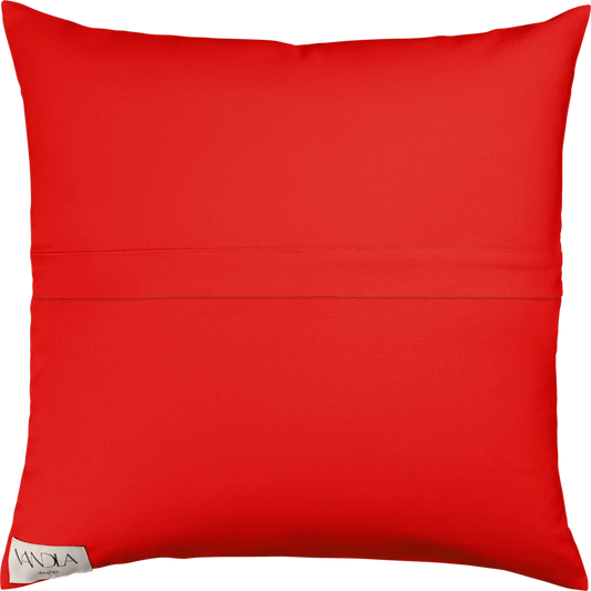 Modulare Kissenhülle Farbkombinationen mit Rot in Rot+Rot von Vandla design Größe 50x50 cm