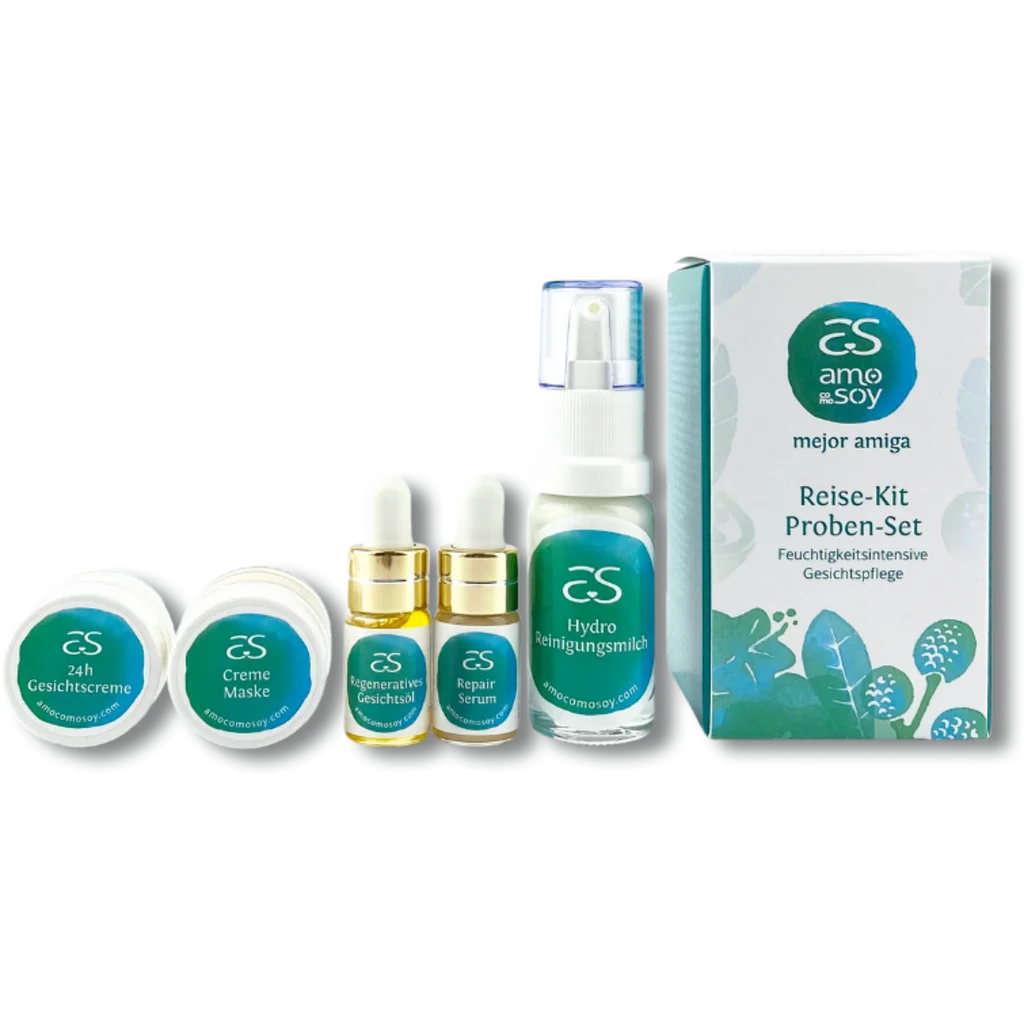 Proben-Set + Reise-Kit in Muster  von Amo Como Soy Größe Verschiedene